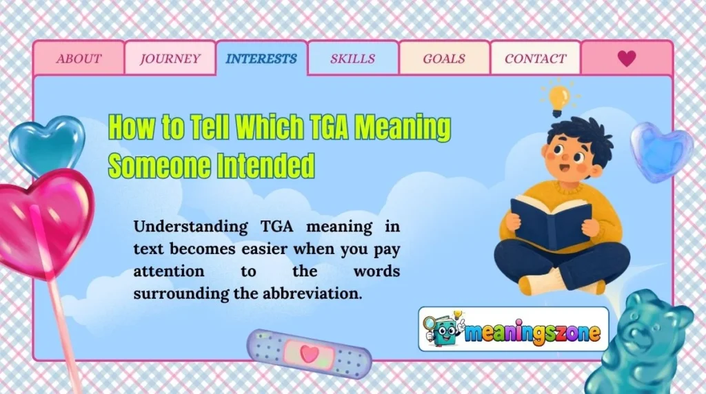 How to Tell Which TGA Meaning Someone Intended