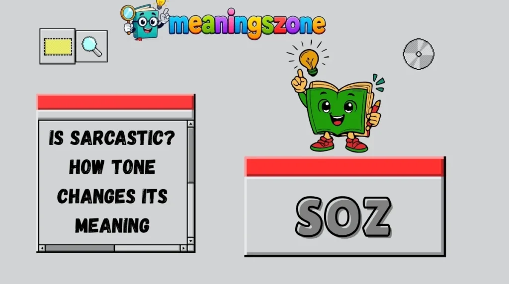 Is SOZ Sarcastic? How Tone Changes Its Meaning