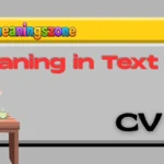 CV Meaning in Text