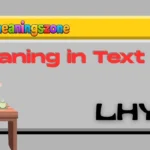 LHY Meaning in Text